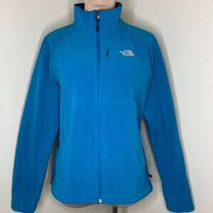 The North Face Apex Bionic Jacket Large Womens Blue Softshell Hiking Outdoor Ski
